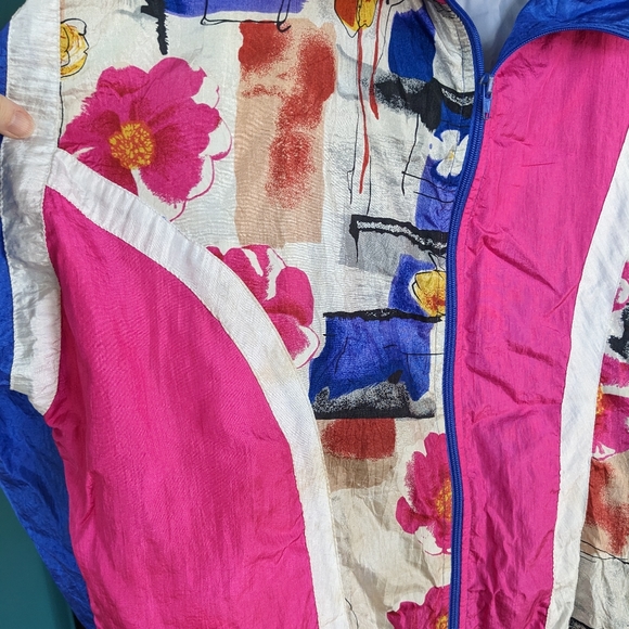 Vintage b.i. Gear Windbreaker Jacket 80's 90's Style Size Medium - Picture 7 of 9